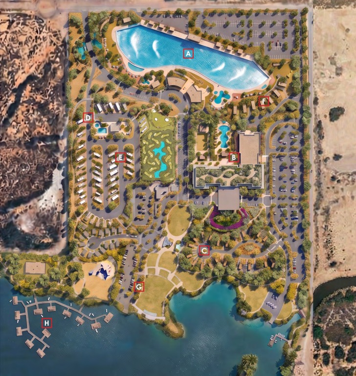 Hidden Lake Surf Resort master site plan